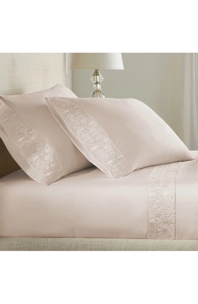 Pure Parima Ariane Sheet Set In Soft Peach