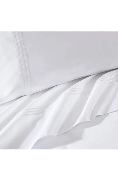 Pure Parima 700 Thread Count 100% Certified Egyptian Cotton Sateen Bratta Embroidery Triple Luxe Sat In Arctic