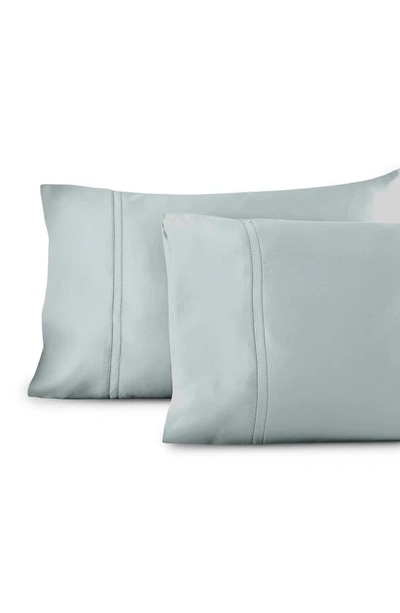 Pure Parima 500 Thread Count 100% Certified Egyptian Cotton Sateen Double Hemstitch Yalda Pillowcase In Spa