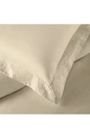 Pure Parima Ariane Embroidered 100% Cotton Duvet Cover Set In Tan
