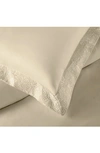 Pure Parima 500 Thread Count 100% Certified Egyptian Cotton Sateen Embroidered 3-piece Ariane Duvet In Tan