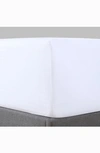 Pure Parima Sateen Fitted Sheet In White