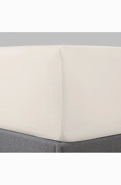 Pure Parima Sateen Fitted Sheet In Ivory