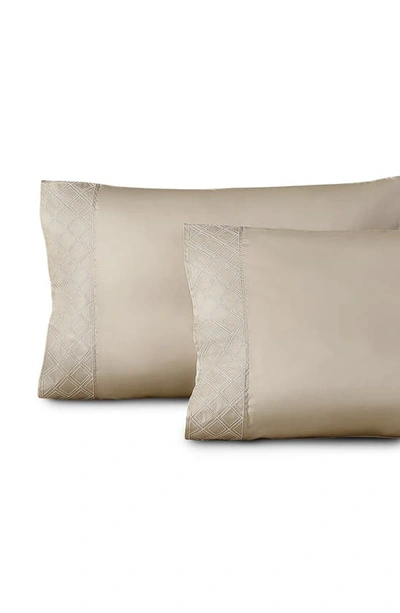 Pure Parima Hira Set Of 2 400 Thread Count Pillowcases In Tan