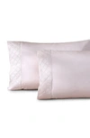 Pure Parima Hira Set Of 2 400 Thread Count Pillowcases In Soft Peach