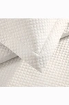 Pure Parima 500 Thread Count 100% Certified Egyptian Cotton Sateen Diamond Quilted 3-piece Coverlet In Ivory