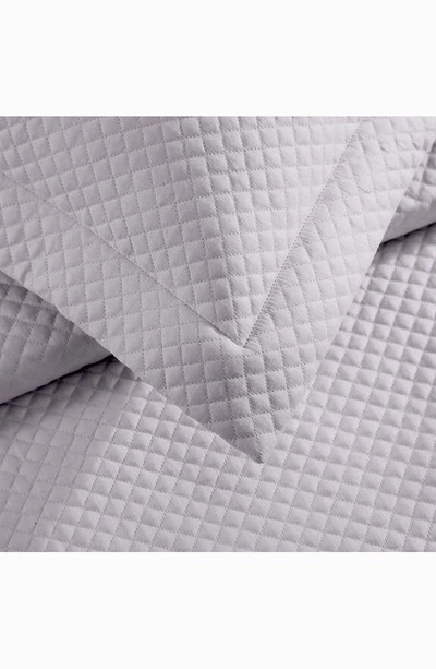Pure Parima 500 Thread Count 100% Certified Egyptian Cotton Sateen Diamond Quilted 3-piece Coverlet In Grey