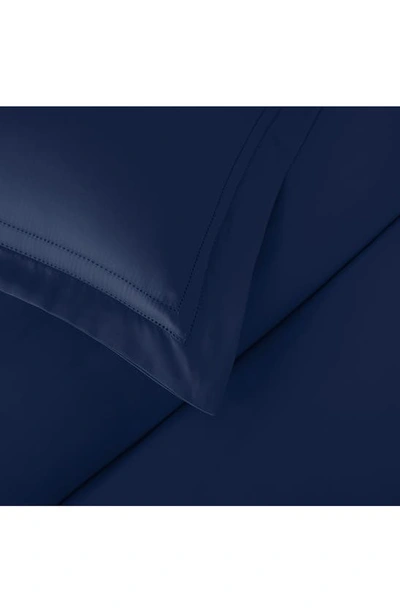 Pure Parima 500 Thread Count 100% Certified Egyptian Cotton Sateen Double Hemstitch Yalda Duvet Cove In Midnight