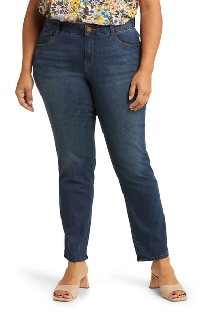 Wit & Wisdom 'ab'solution High Waist Straight Leg Jeans In Indigo