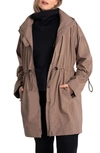 Lole Piper Waterproof Oversize Rain Jacket In Fossil