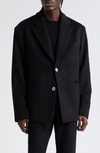 The Elder Statesman Rima Relaxed Fit Wool & Cashmere Sport Coat In Black