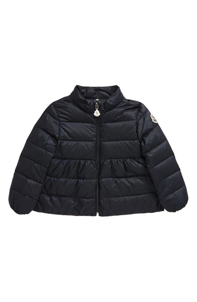 Moncler Babies'  Kids' Joelle Quilted Down Coat In Blue Navy