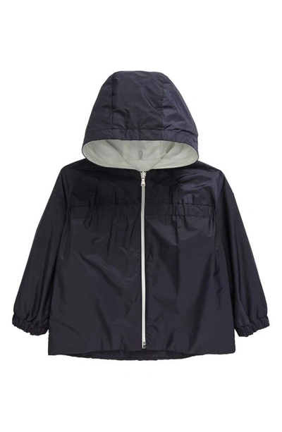 Moncler Babies' Kids' Raka Hooded Nylon Jacket In Navy