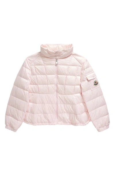 Moncler Kids' Detachable Sleeved Quilted Jacket In Pink