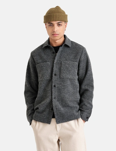 Wax London Whiting Overshirt (bolt) In Grey