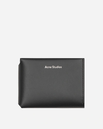 Acne Studios Folded Card Wallet In Black