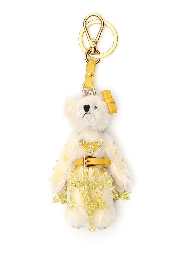 prada teddy bear keychain