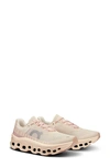On Cloudmster Running Shoe In Pink/tan