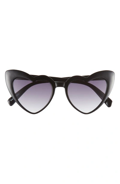 Bp. Bold Heart Sunglasses In Black