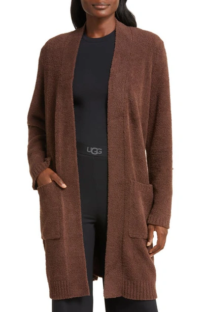 Shop Ugg (r) Kallie Longline Cardigan In Cola