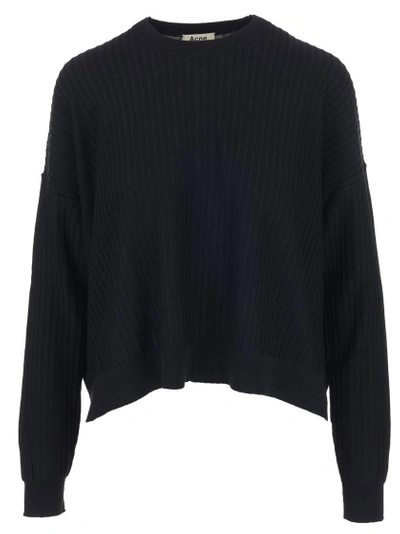 Acne Studios Issy Rib Sweater In Black