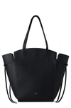 Mulberry Clovelly Calfskin Leather Tote In Black