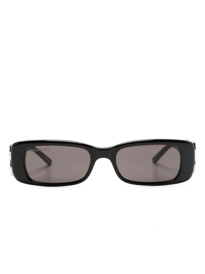 Balenciaga Black Dinasty Rectangle-frame Sunglasses