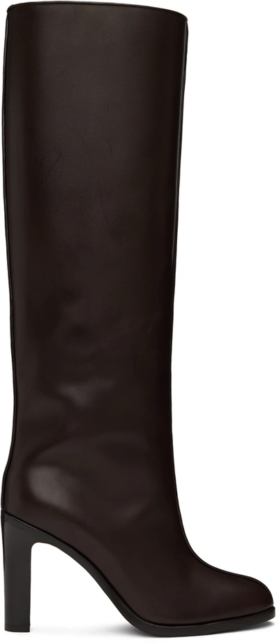 The Row Wide Shaft Boot In Black