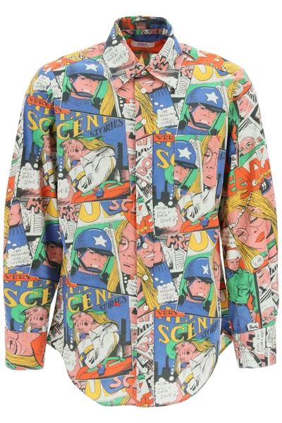Erl Comic Shirt In  Comic Book