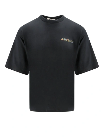 A Paper Kid T-shirt In Nero