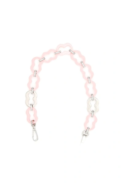 Prada Plexi Chain Strap In Petalo (pink)