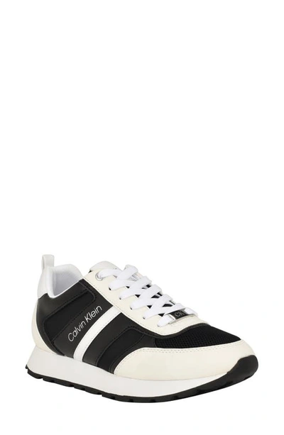 Calvin Klein Carlla Sneaker In White/ Black
