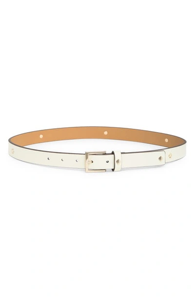 Kate Spade Spade Belt In Cream