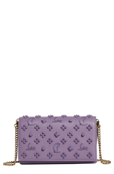 Christian Louboutin Paloma Empire Calfskin Clutch In L342 Parme/ Parme