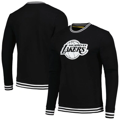 Stadium Essentials Black Los Angeles Lakers Club Level Pullover Sweatshirt