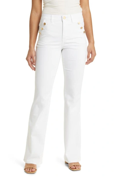 Wit & Wisdom 'ab'solution Skyrise Flare Jeans In Optic White