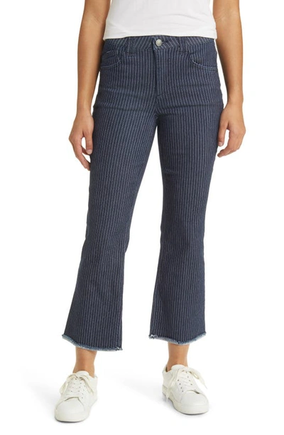 Wit & Wisdom 'ab' Solution Pinstripe Kick Flare Jeans In Indigo Artisanal