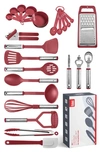 Kaluns Kitchen Utensil 24-piece Set In Red