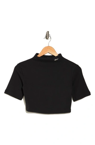 Reebok Rib Crop T-shirt In Black