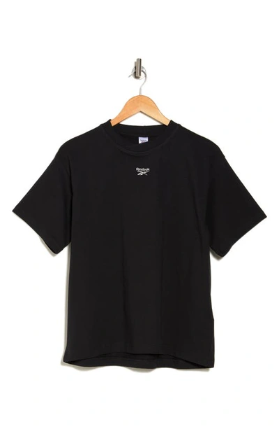 Reebok Relaxed Fit Logo T-shirt In Black