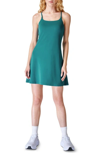 Sweaty Betty All Round Scoop Neck Workout Dress In Agate Blue