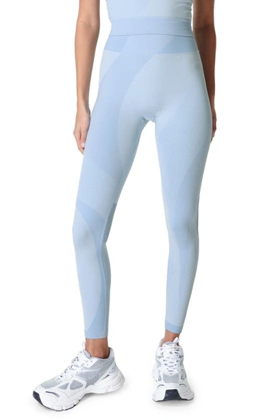 Sweaty Betty Infinite Seamless Leggings In Aluminium Blue