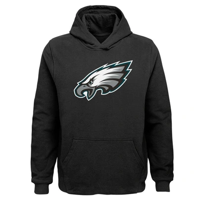 Outerstuff Kids' Youth Black Philadelphia Eagles Team Logo Pullover Hoodie