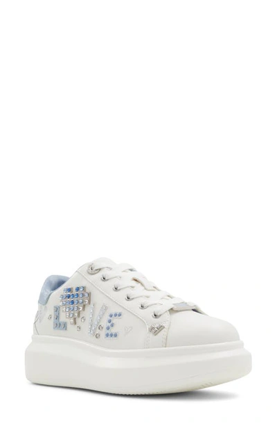 Aldo Digilove Platform Sneaker In Medium Blue