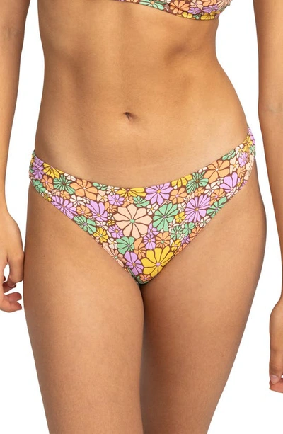 Roxy All About Sol Hipster Bikini Bottoms In Root Beer