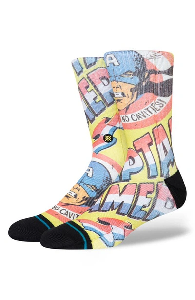 Stance No Cavities Crew Socks In Yellow