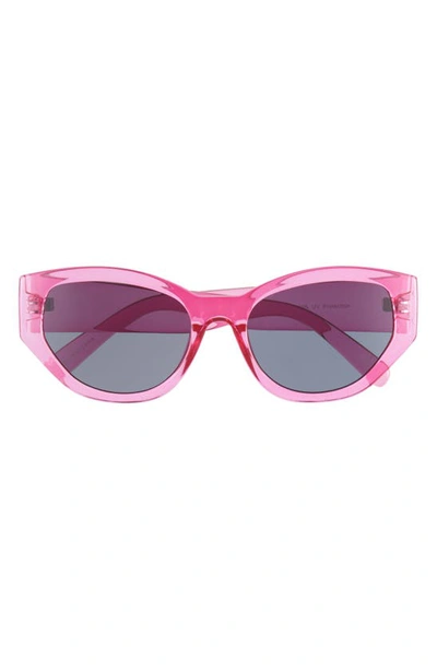 Bp. Angular Oval Sunglasses In Pink