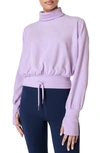 Sweaty Betty Melody Fleece Pullover Sweatshirt In Prism Purple