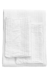 Melange Home Stone Washed Quilt & Sham Set In White