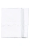 Melange Scalloped Edge Embroidered 600 Thread Count Pillowcases In White/ White